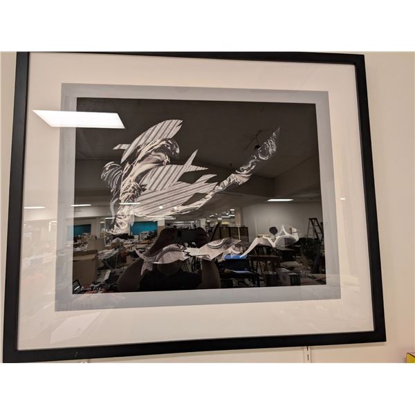 PEINTURE POISONS ABSTRAIT 40"x34"