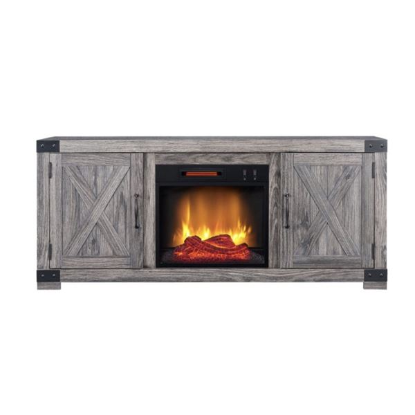 FOYER ÉLECTRIQUE HEARTHPRO GRIS CLAIR SP6616