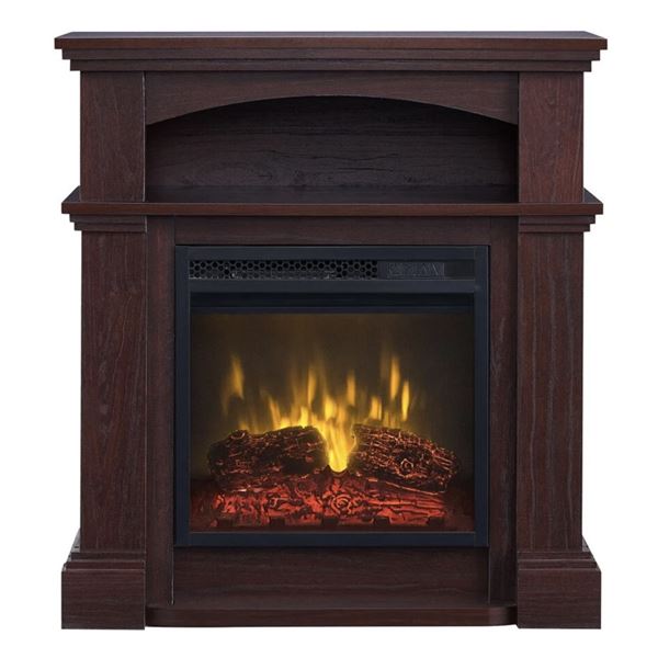 FOYER ÉLECTRIQUE KOMODO SP 5718, ACAJOU FONCÉ,