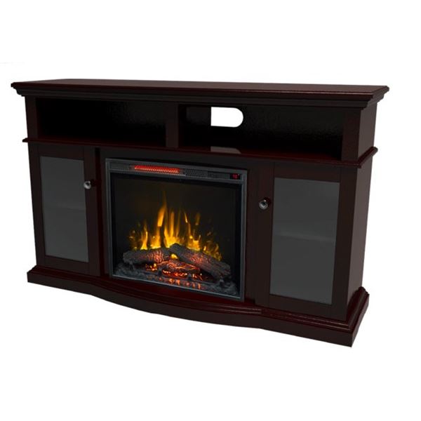 FOYER ÉLECTRIQUE KOMODO ACAJOU FONCÉ SP5742