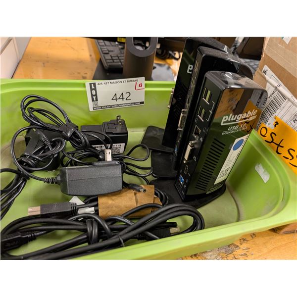 LOT DE 3 DOCKING STATIONS USB3