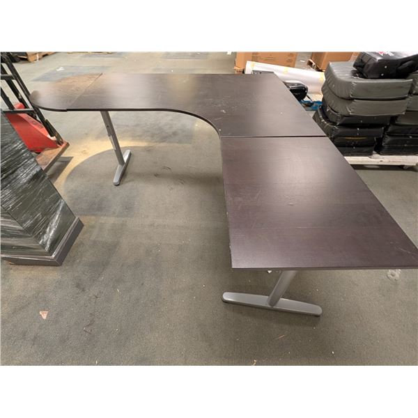 BUREAU EN FORM "L" 79"x79"