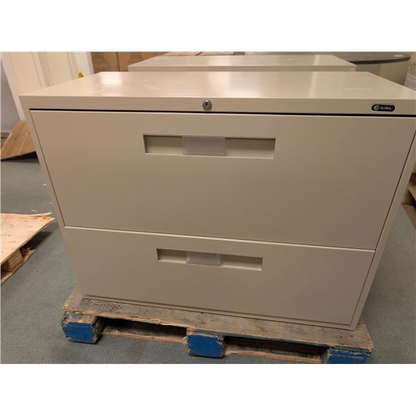 CLASSEUR EN METAL 2-TIROIRS 36"x18"x23"