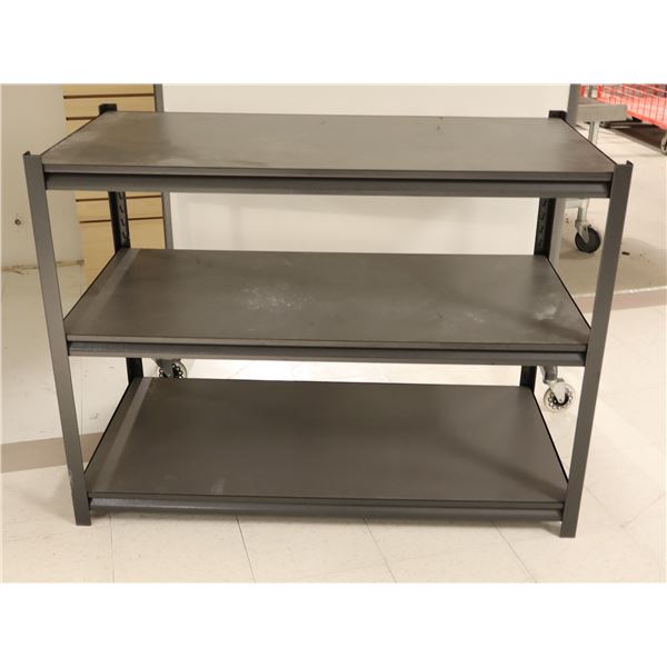 METAL/WOOD SHELVING 48"x24"