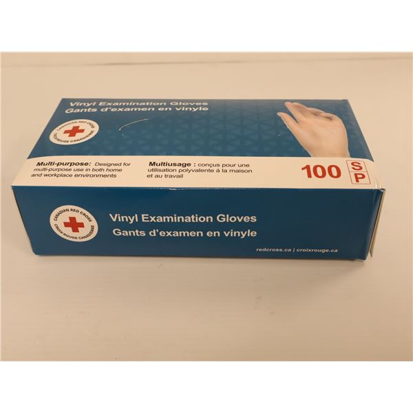 BTE DE 100 GANTS D'EXAMINES MEDICALE VINYL GR:S