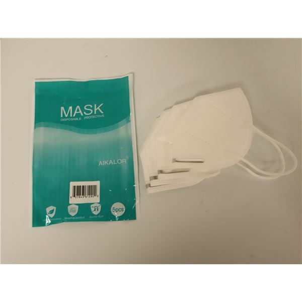 LOT: 125+ PQT DE 5 MASQUES FACIAL KN-95