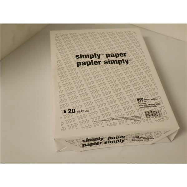 RAME DE 500 PAPIER D'IMPTIMANTE BLANC 8.5"x11"