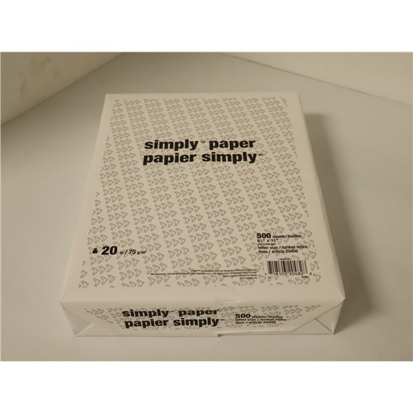 RAME DE 500 PAPIER D'IMPTIMANTE BLANC 8.5"x11"