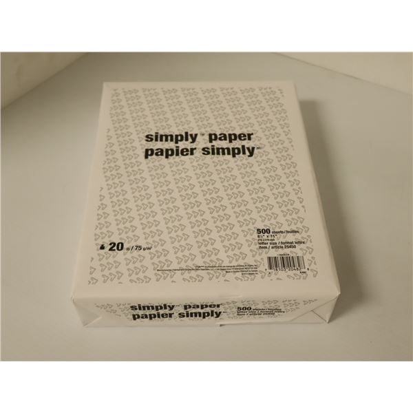 RAME DE 500 PAPIER D'IMPTIMANTE BLANC 8.5"x11"