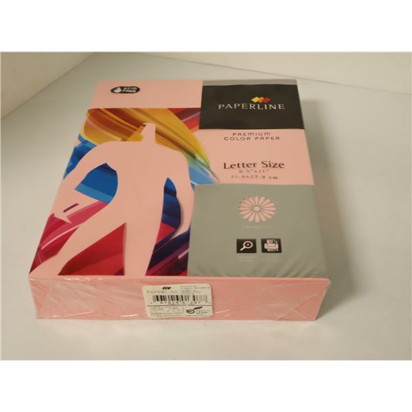 RAME DE 500 PAPIER D'IMPTIMANTE ROSE 8.5"x11"