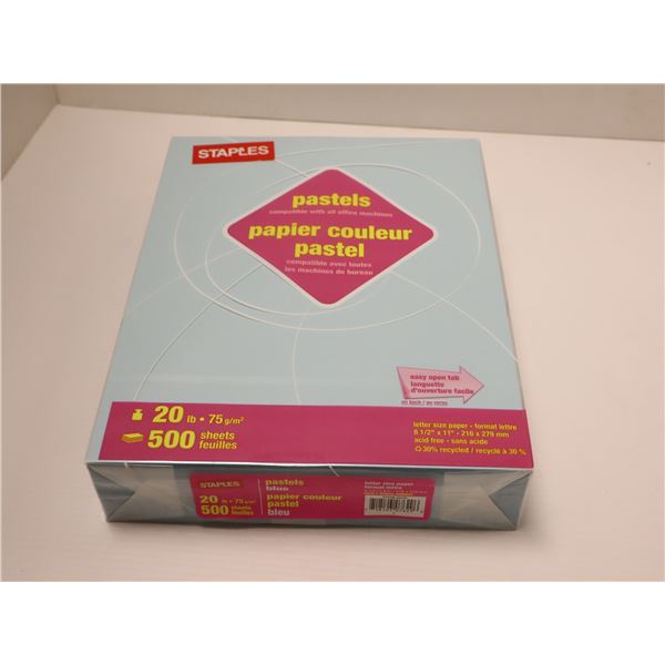 RAME DE 500 PAPIER D'IMPTIMANTE BLEU 8.5"x11"