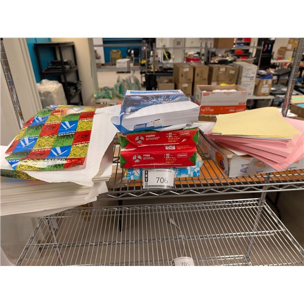 LOT: PAPIER D'IMPRIMANTE ASST (RAMS OUVERTS)