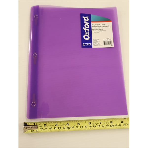 LOT DE 12 BTES DE 12 PROTEGE DOCUMENT POLY (MAUVE)