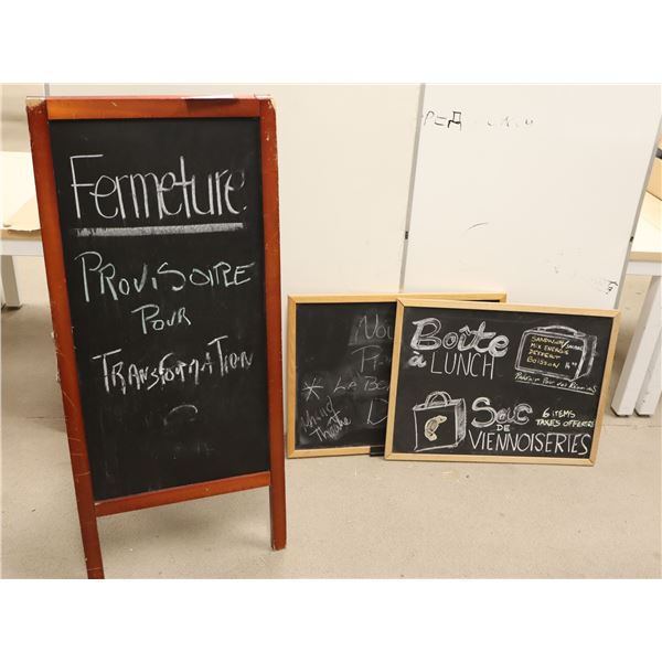 LOT DE 3 TABLEAU NOIR ASST