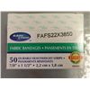 Image 1 : LOT: 80 PQT DE 50 PANSEMENTS EN TISSU 7/8"x1.5"