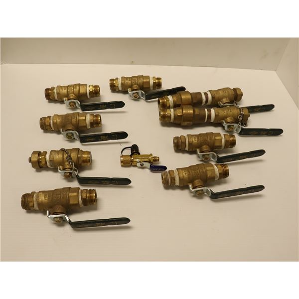 LOT DE 10 VANNES D'ARRÊT ASST