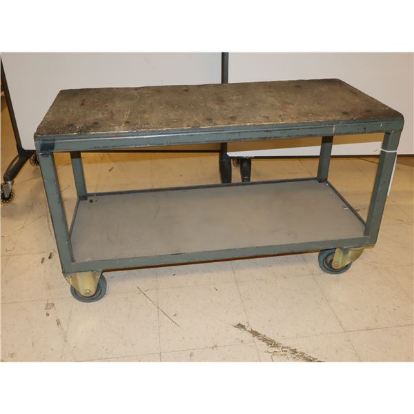 CHARIOT EN BOIS ET METAL 44"x20"x26