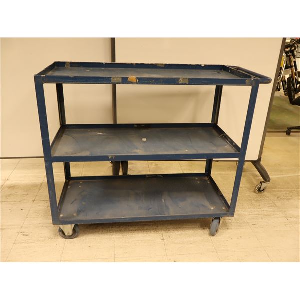 CHARIOT EN METAL 43"x20"x40" (BLEU)