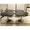 Image 2 : LOT DE 4 TABLE RONDE EN BOIS 48"d.x30(estime)