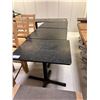 Image 1 : LOT DE 5 TABLE BISTRO DESSU EN PIERE 30"x24"x30"