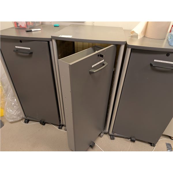 LOT DE 3 RANGEMENTS MOBILE 24"x25"x49"