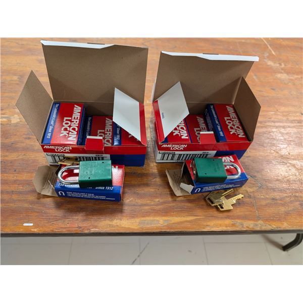 LOT DE 12 CADENAS AMERICAN LOCK VERT *NEUF*