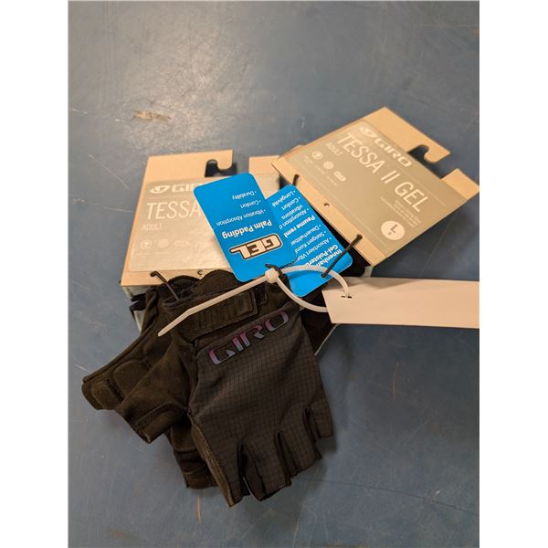 LOT DE 2 PAAIRES GANTS DE VELO (FEMMES) GR: L