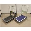 Image 1 : LOT DE 2 CHARIOT A PLATFORME PLIABLES