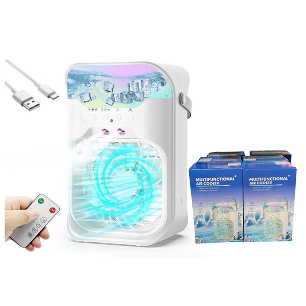 6 New Multifunctional Air Coolers - Ambient Light & 3 Modes