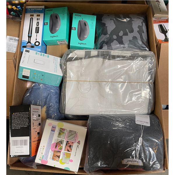Surprise Bin of New Amazon Goods - TV Antenna, M100 Logitech Mouse, Kasa Smart Light Switch, Clothin