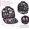 Image 1 : AmazonBasics Tool Set with Easy Carrying Round Pouch - 104-Piece, Pink Retail $105