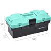 Image 2 : Amazon Basics Household Tool Set with Storage Box, 150-Piece, Turquoise Retail $45