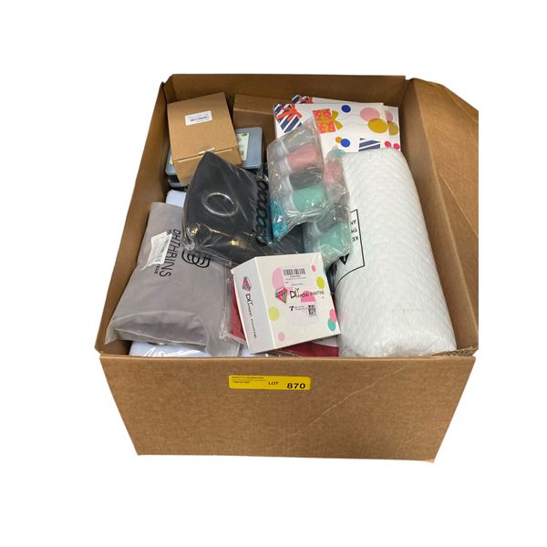 Box Full of Assorted New good - Including Curtains, Comforter etc