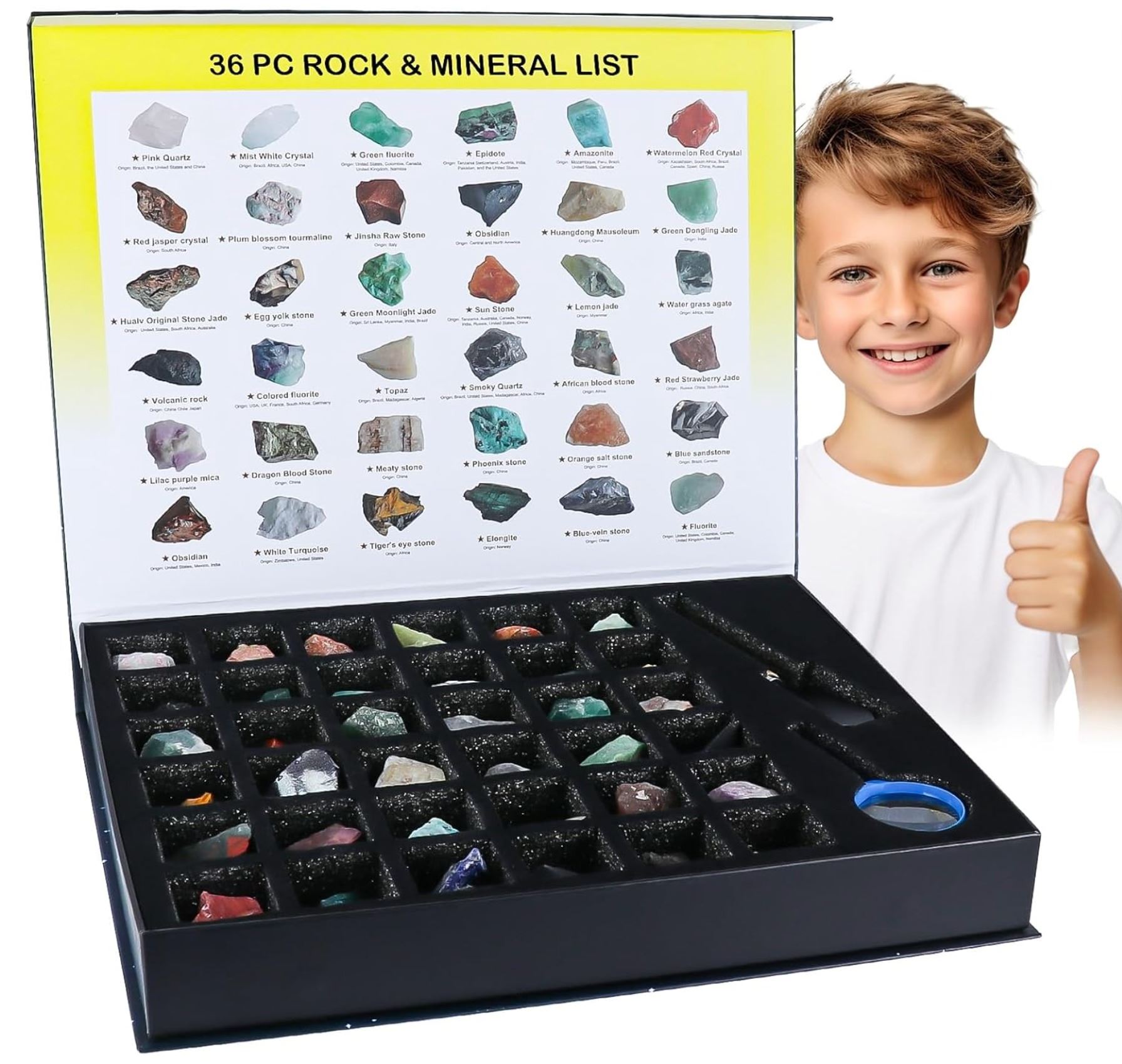Cool Rocks Ebay Group of 4 Rock Collection for Kids - 36Pc Cool Rocks And Gem Stones ...