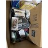 Image 2 : Box Full of Misc Items - Including Outdoor Rugs, Mops, house Slippers etc