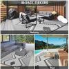 Image 2 : Group of 6 Various Outdoor Rugs (Sizes Vary)