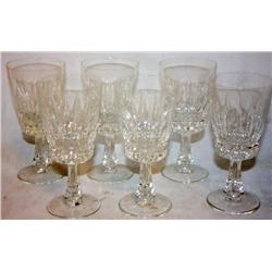 6 Pc. Fine Crystal Stemware