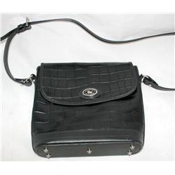 Black Leather Dooney & Bourke Handbag