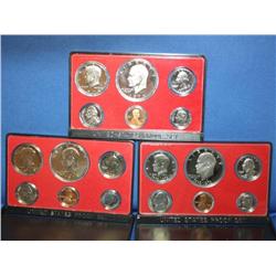 3 US Proof Sets 1973-1974-1976