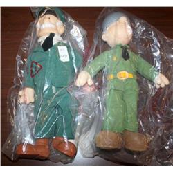 Beetle Bailey & Colonel Dolls