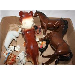 Box Lot of Ceramic Figurines