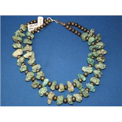 Navajo Old Pawn Royston  Turquoise 2 Strand 75ctw