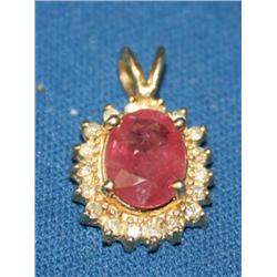 Ruby & Diamond Pendant