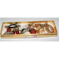 Lot Of Costume Brooches