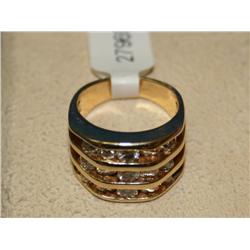 1.50Ctw Diamonds 3 Row Cluster Ladies Ring