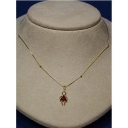 14K Gold Chain With CZ