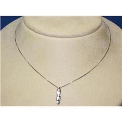 Diamonds Past, Present & Future Ladies Necklace
