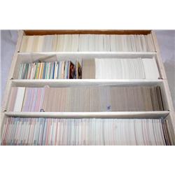 Box of Collectible Sports Trading Cards