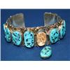 Image 1 : Sterling Silver Turquoise Navajo Bracelet