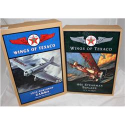 Lot of 2 Wings of Texaco Collectible Models in Box
